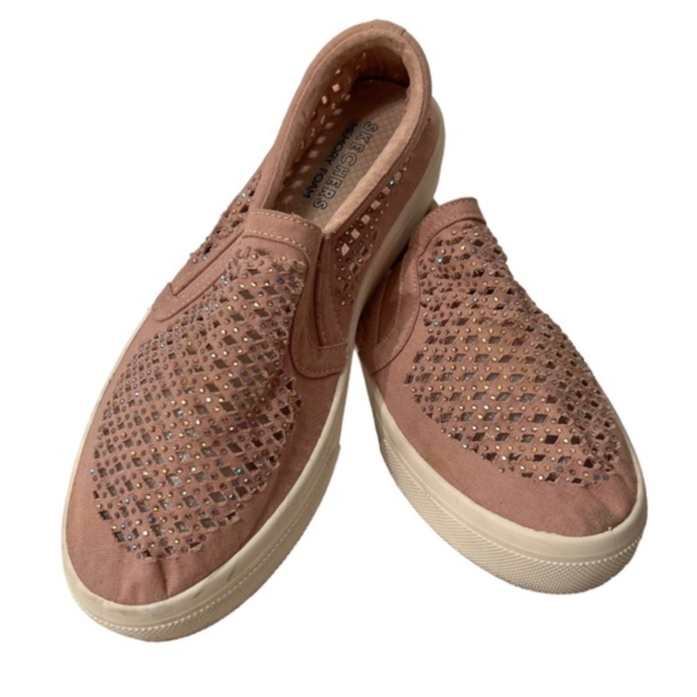 Skechers Memory Foam Dusty Rose Open Cutwork With… - image 1